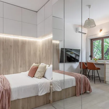 公寓 Modern & Bright Studio On Amzei Square *