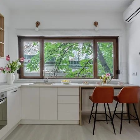 Modern & Bright Studio On Amzei Square Апартаменты *