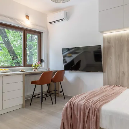 Апартаменты Modern & Bright Studio On Amzei Square